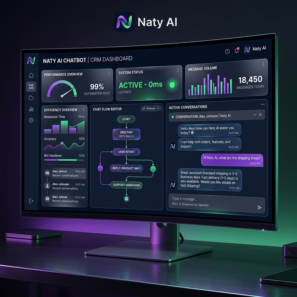 Dashboard Naty AI Chatbot